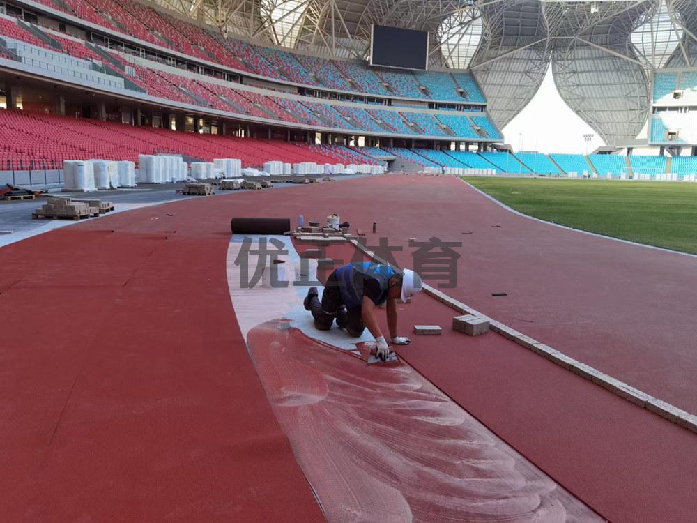 西藏预制型橡胶跑道每平方米的价格